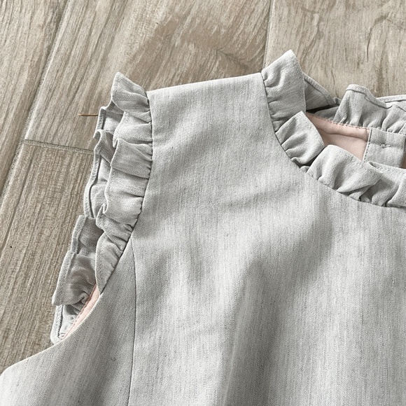 [Tailored by Rebecca Taylor] Stretch Linen Blend Top - Picture 7 of 7